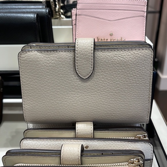 Kate Spade Leila Medium Compact Bifold Wallet 
Light Sand Multi - Picture 15 of 16